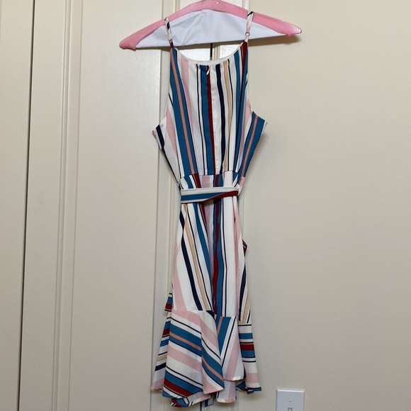 NEVER WORN Striped Mini Dress - Picture 2 of 4